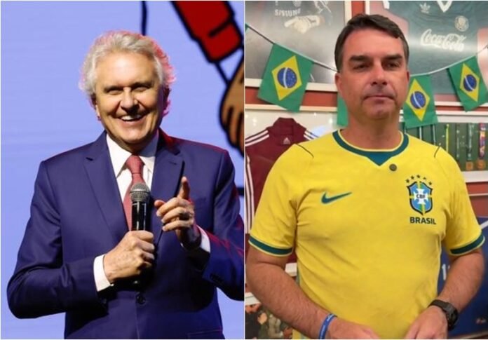 caiado_e_flavio_bolsonaro